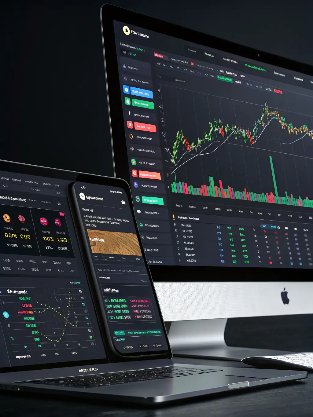 A collage of logos from well-known and reputable financial firms and trading platforms, signifying the trusted partnerships of Propfund Titans.